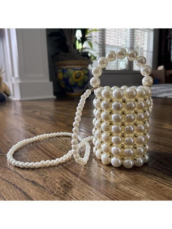 Handbags - 🦪 Vintage Faux Pearl Beaded Mini Bag